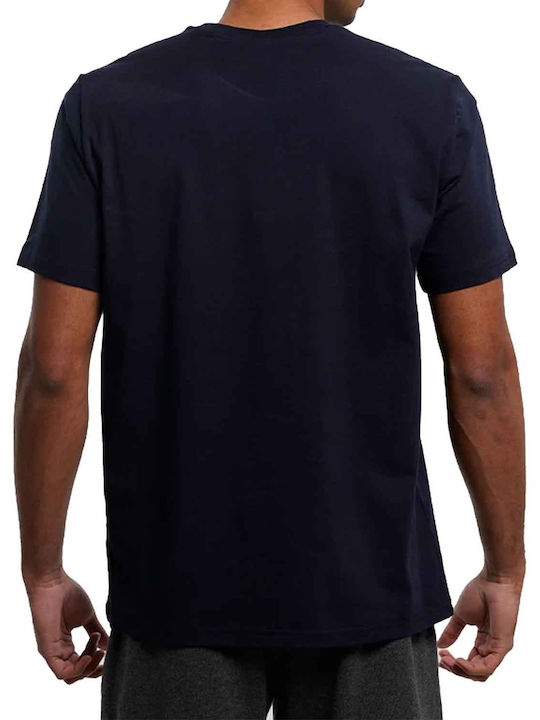 Champion Crewneck Men's Short Sleeve T-shirt Navy Blue