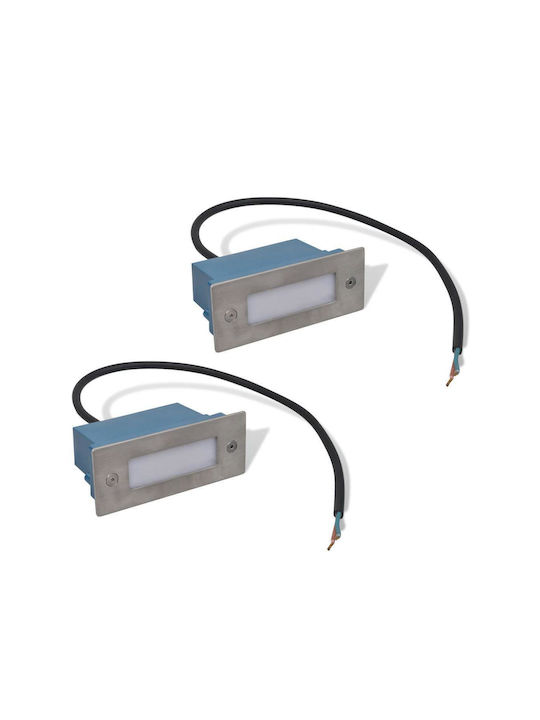 vidaXL Wandmontiertes Außen-Spotlight LED IP54 1W mit Warmweiß Licht 4.4x11.1x5.6εκ.