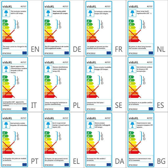 vidaXL Επιτοίχιο Εξωτερικό Σποτ LED IP54 1W με Θερμό Λευκό Φως 4.4x11.1x5.6εκ.