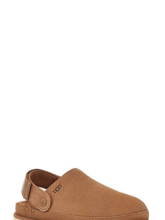 Ugg Australia Goldenstar Γυναικεία Σανδάλια Dark Beige