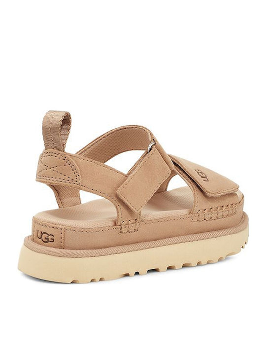 1136783 Women's Flat Sandals with Strap Flatforms Driftwood