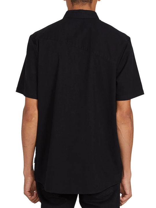 Volcom Men's Shirt Short Sleeve Black