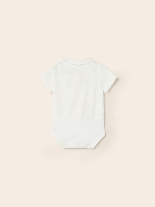 Mayoral Baby Bodysuit Set Short-Sleeved White