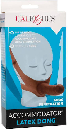 Calexotics Accommodator με Dildo 12.75cm σε Καφέ Χρώμα