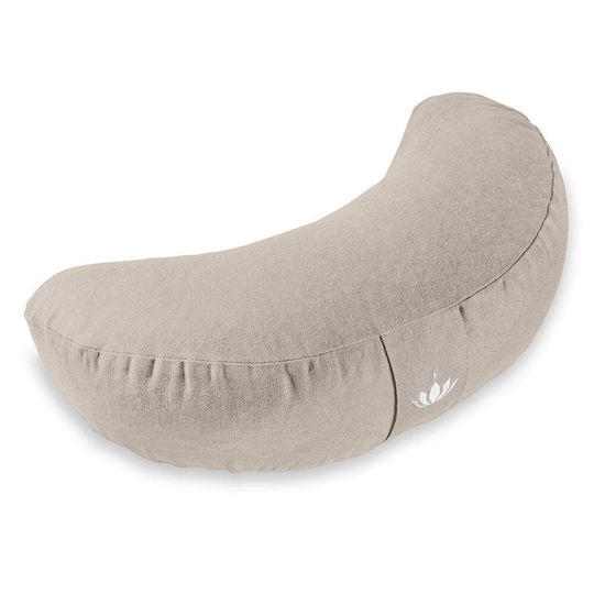 Lotus Crafts Shanti Yoga Pillow Light Taupe in Gray Color