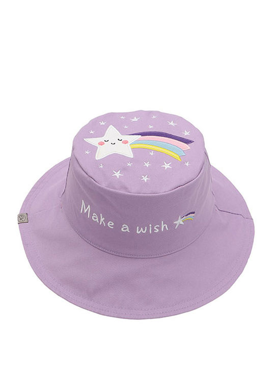 Flapjackkids Παιδικό Καπέλο Bucket Υφασμάτινο Αντηλιακό Μονόκερος / Αστέρι Ροζ