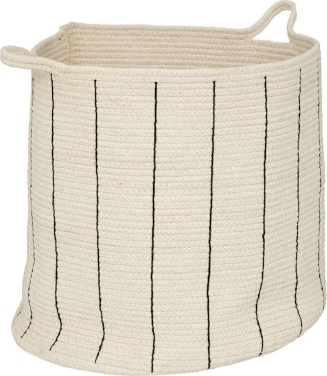 Fabric Storage Basket Black 2pcs