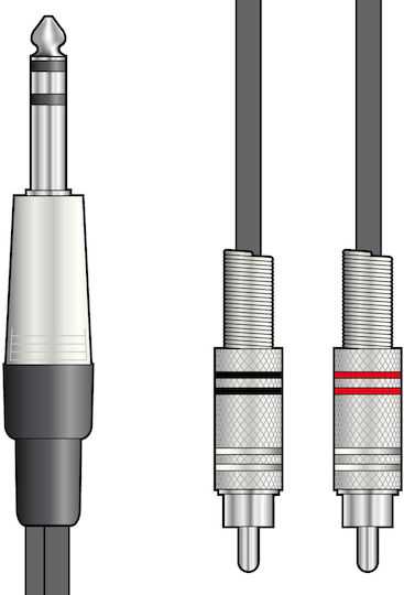 Chord Cable 6.3mm male - 2x RCA male 1.5m (190.015UK)