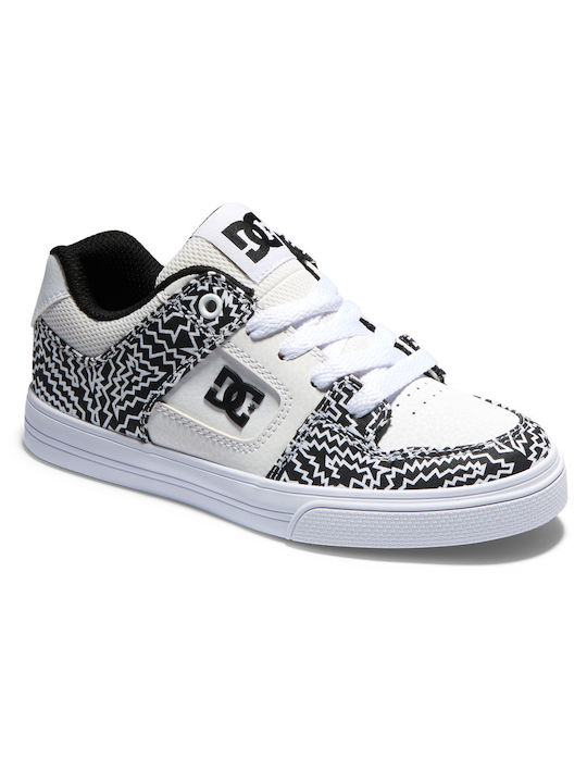 DC Παιδικά Sneakers Pure Black / White Print