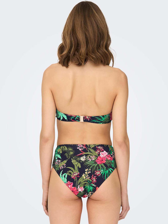 Only Strapless Bikini Multicolour Floral