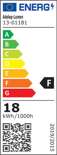 Adeleq LED Bulb 18W Fluorescent Type 120εκ. for Socket G13 and Shape T8 Natural White 1900lm