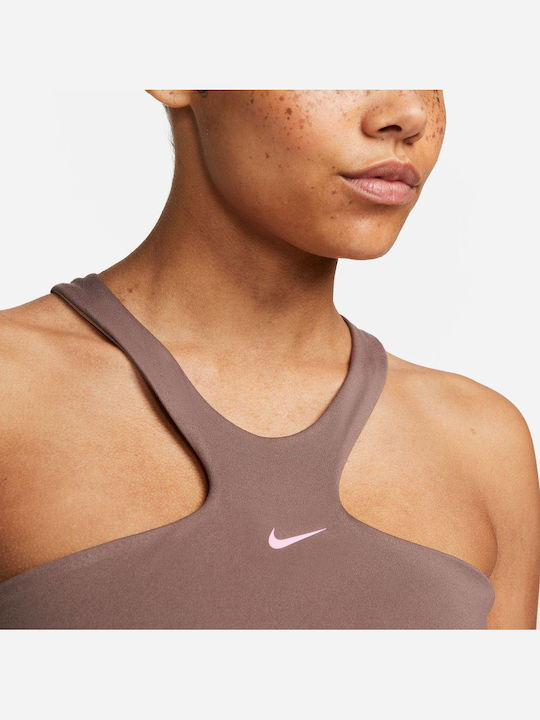 Dri-Fit Swoosh Damen Sport-BH Plum Eclipse mit Futter