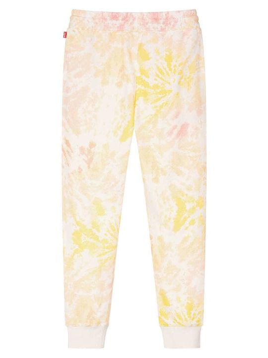 Levi's Kids Sweatpants Set Yellow 2pcs