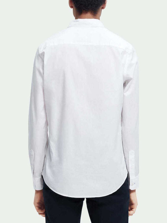 Scotch & Soda Essential Πουκάμισο Λευκό