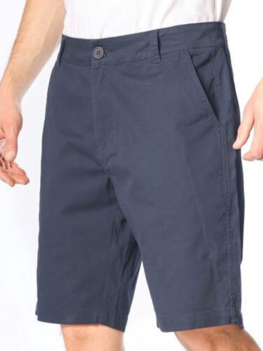 Paco & Co Ανδρική Βερμούδα Chino Navy Μπλε