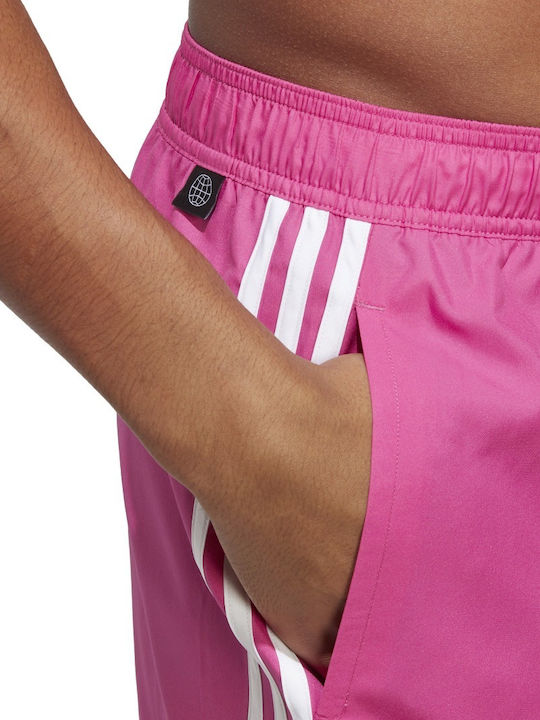 3-Stripes CLX Costum De Baie Bărbați Pantaloni Scurți Fucsia