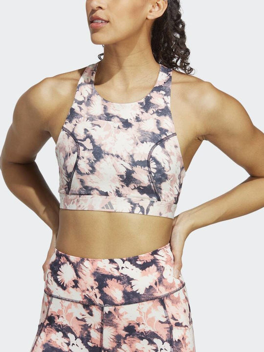Performance Women's Sports Bra without Padding Coral Fusion / White