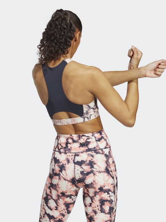 Performance Women's Sports Bra without Padding Coral Fusion / White