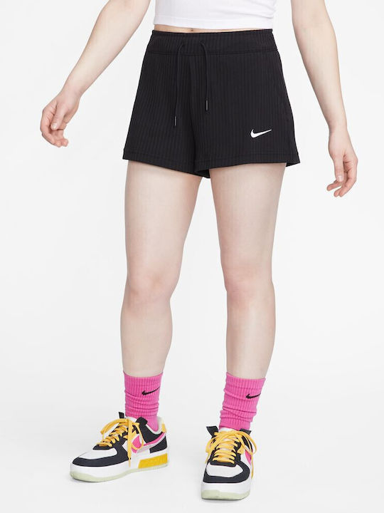 Sportswear Γυναικείο Ψηλόμεσο Αθλητικό Σορτς Μαύρο