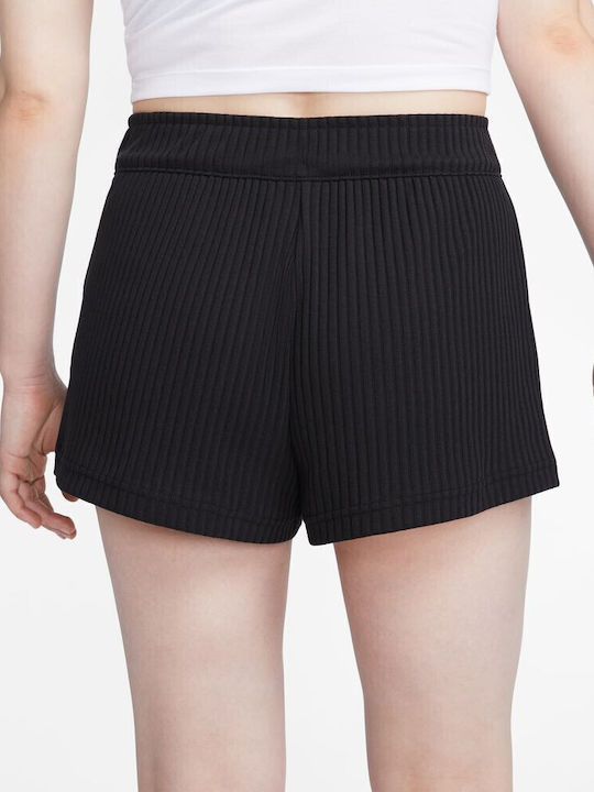 Sportswear Γυναικείο Ψηλόμεσο Αθλητικό Σορτς Μαύρο