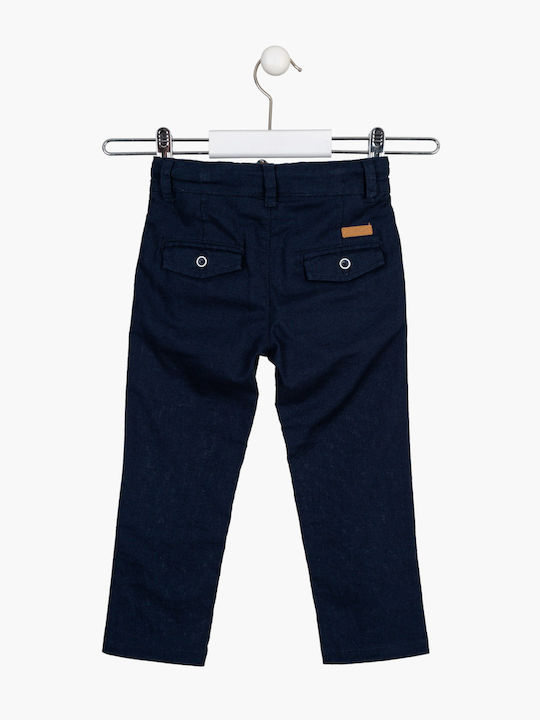 Losan Boys Linen Trouser Blue