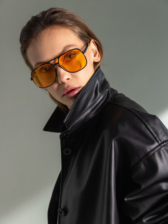 -6 Women's Short Biker Artificial Leather Jacket for Winter Black