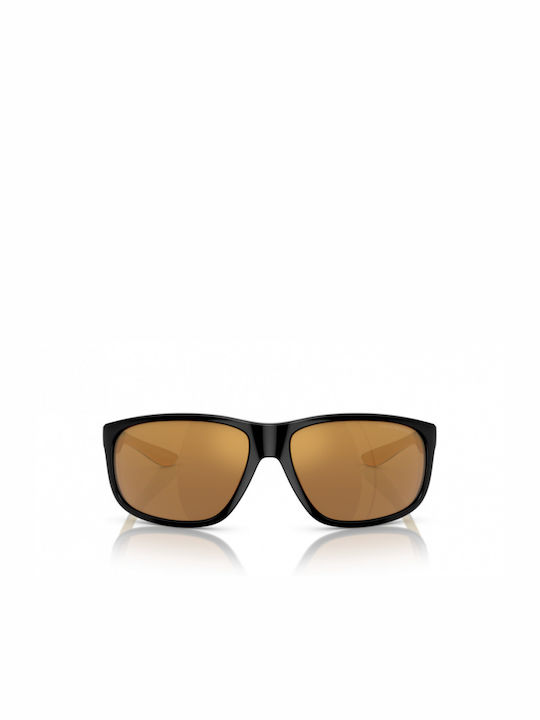 Emporio Armani Men's Sunglasses with Black Plastic Frame and Brown Mirror Lens EA4199U 50176H