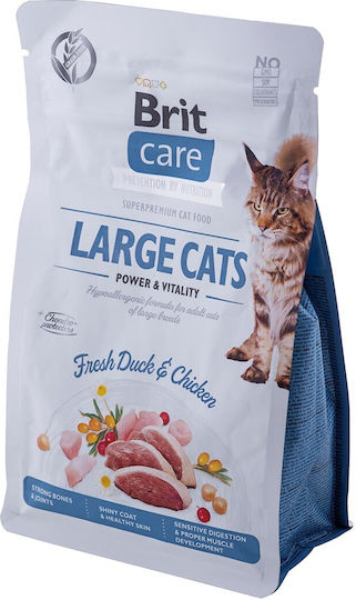 Brit Large Cats Power&Vitality Dry Food Grain-Free for Adult Cats with Chicken / Duck 0.4kg