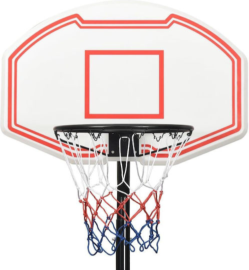vidaXL Adjustable Basketball Hoop with Backboard 237-307cm