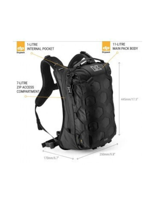 Kriega Rider Backpack Black 18lt KR-KRUT18-B
