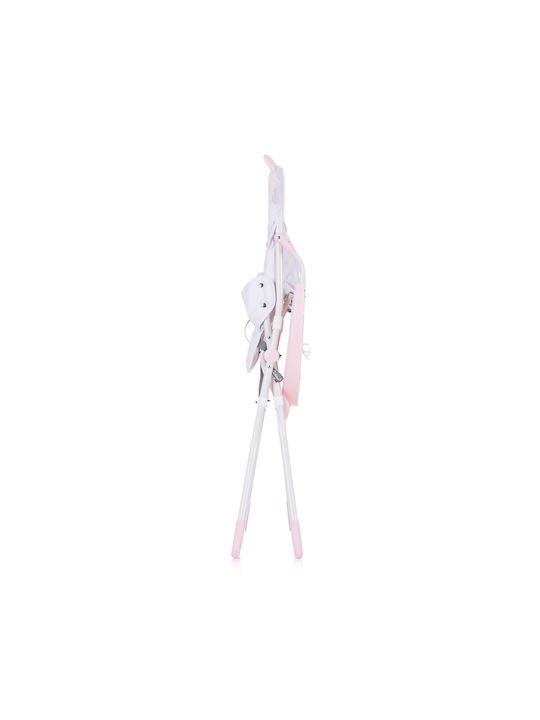 Chipolino Teddy Klappbar Hochstuhl mit Metallrahmen & Sitz aus Kunstleder Rose Water