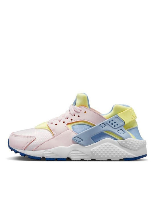 Nike Pantofi Sport pentru Copii Alergare Huarache Run Perlă Roz / Citron Tint / White / Cobalt Bliss