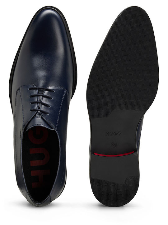 Kerr Men's Leather Dress Shoes Navy Blue