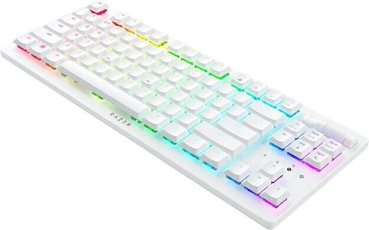 Razer DeathStalker V2 Pro TKL Drahtlos Optisch Gaming Tastatur Tenkeyless mit Razer Linear Schaltern und RGB-Beleuchtung (Englisch US) Weiß