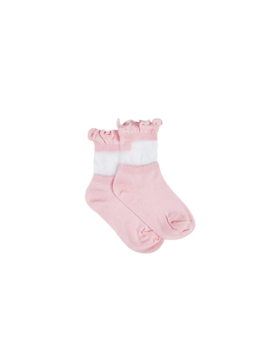 Abel & Lula Girls Knee-High Socks Pink