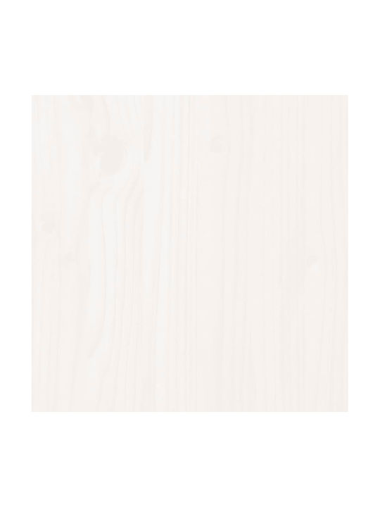 vidaXL Ζαρντινιέρα Ξύλινη Λευκή 82.5x82.5x81εκ.
