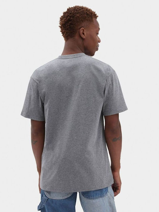 Vans Mini Script-B Men's T-Shirt with Logo Gray