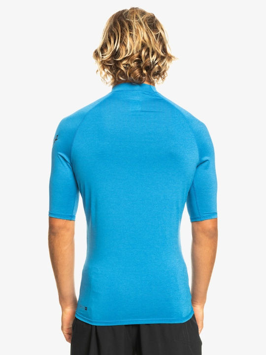 Quiksilver All Time Men's Short Sleeve Sun Protection Shirt Blue