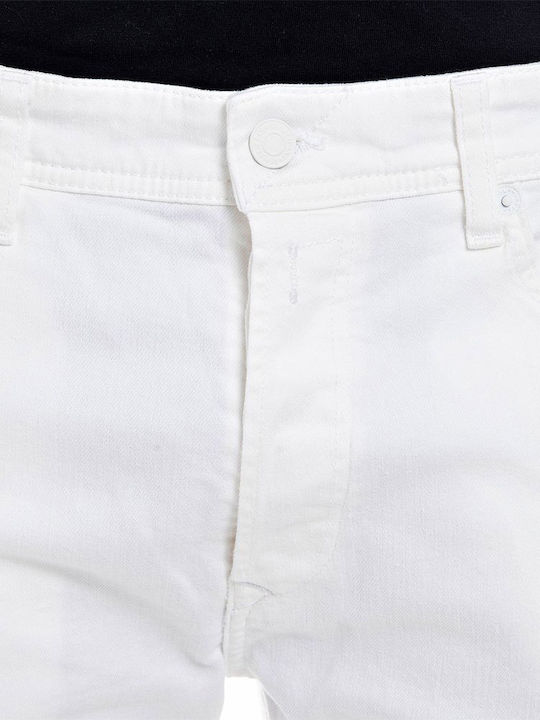 Herrenshorts Jeans Weiß