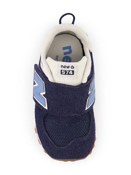 Kinder Sneakers mit Klettverschluss Marineblau