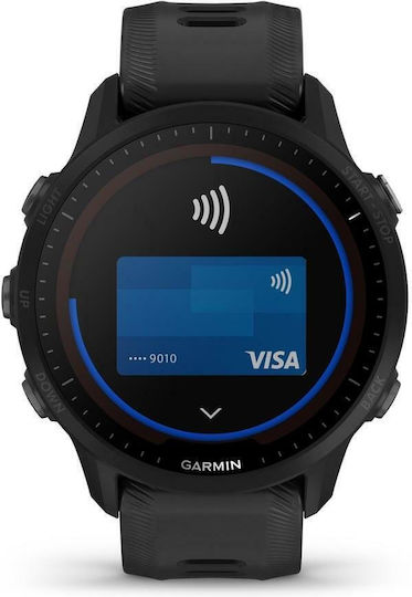 Garmin Forerunner 955 Solar 46mm Wasserdicht Smartwatch mit Pulsmesser (Schwarz)