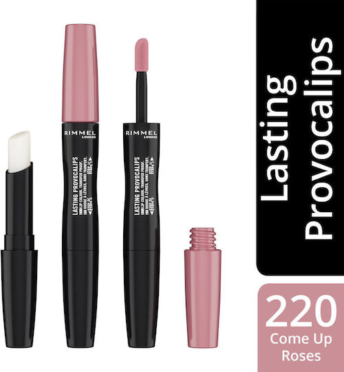 Rimmel Lasting Provocalips Υγρό Κραγιόν 220 Come Up Roses 2.3ml