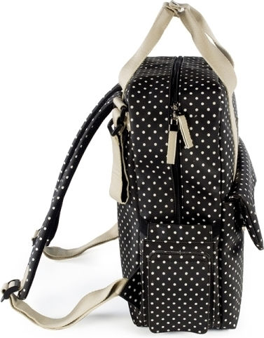 Walking Mum Diaper Bag Emily Black 28x12x37cm.