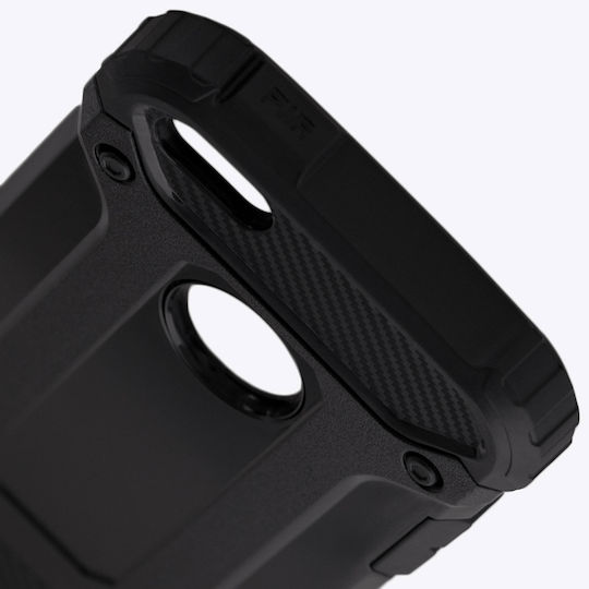 Techsuit Hybrid Umschlag Rückseite Kunststoff Schwarz (iPhone 5/5s/SE)