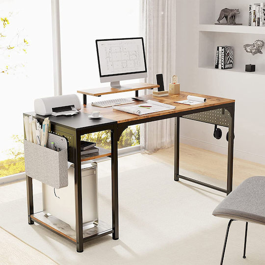 Schreibtisch ZX-SS140B-RBB Holz RBB mit Metallbeinen 140x60x76.2cm