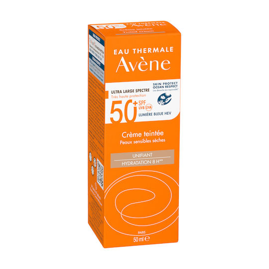 Eau Thermale Avène Tinted Αντηλιακή Κρέμα Προσώπου SPF50 με Χρώμα 50ml