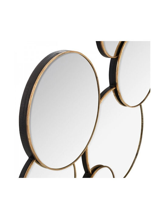 Pakketo PWD-0116 Wall Mirror with Gold Metallic Frame 36.5x61cm 1pcs