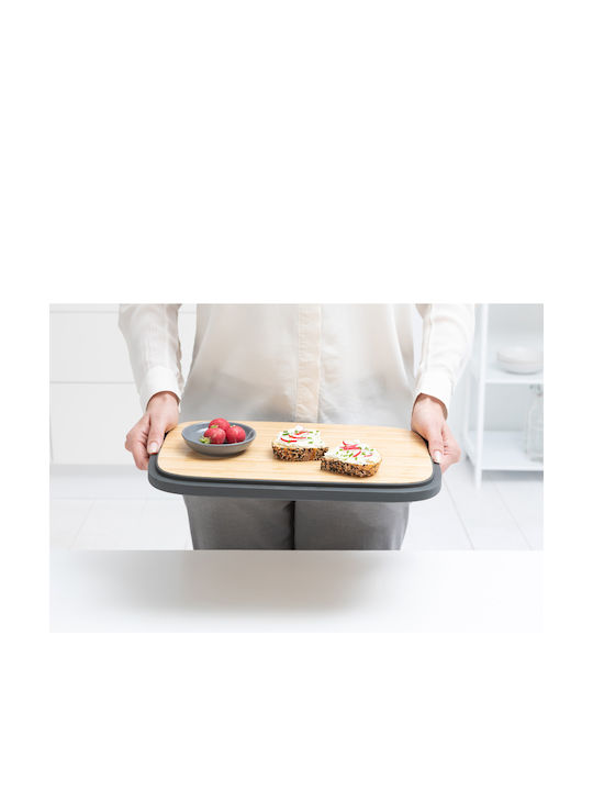 Brabantia Cradle-to-Cradle Ψωμιέρα με Καπάκι από Bamboo Dark Grey