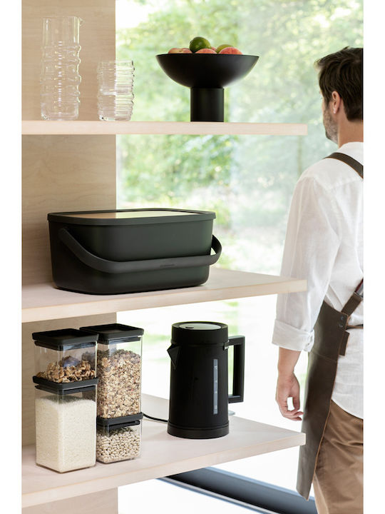 Brabantia Cradle-to-Cradle Ψωμιέρα με Καπάκι από Bamboo Dark Grey