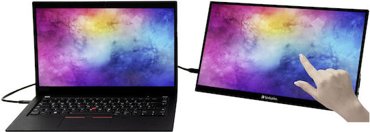 Verbatim PMT-15 IPS HDR Touch Φορητό Monitor 15.6" FHD 1920x1080 με Χρόνο Απόκρισης 6ms GTG